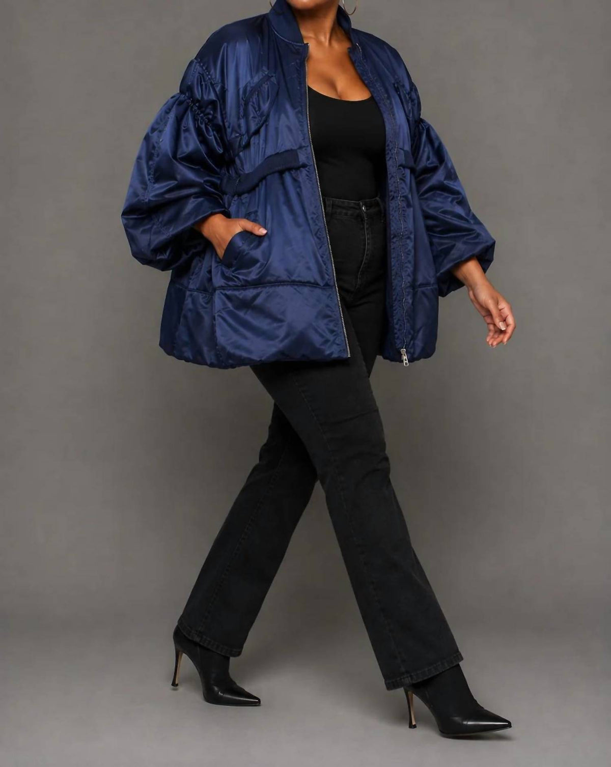 For Her Nyc - New Woven Jacket With Contrasting Lining