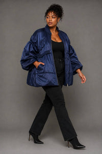 For Her Nyc - New Woven Jacket With Contrasting Lining