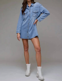Hidden - Oversized Shirt Dress