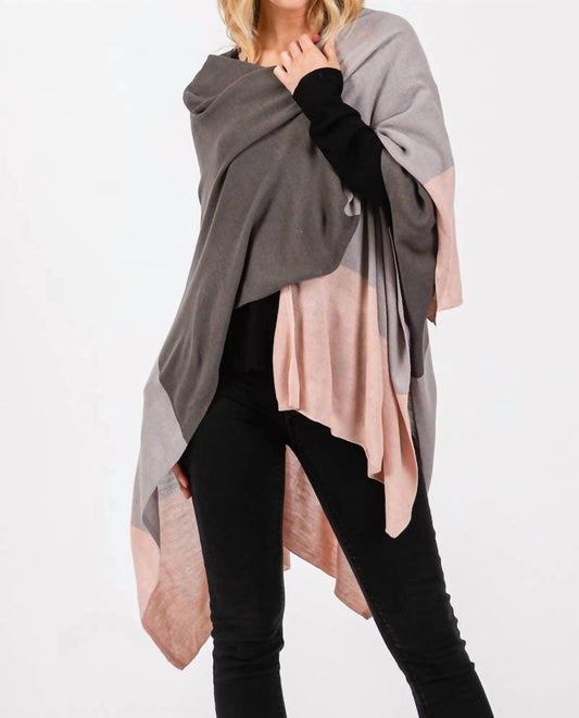 Anarchy Street - Three Tone Ruana Poncho