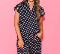 Ivy Jane - Popover Top And Knit Pants Set