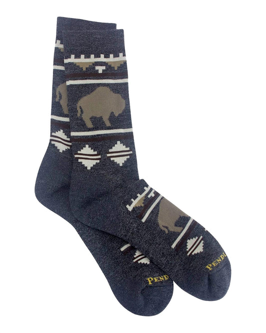 Pendleton - Unisex Roaming Bison Crew Sock