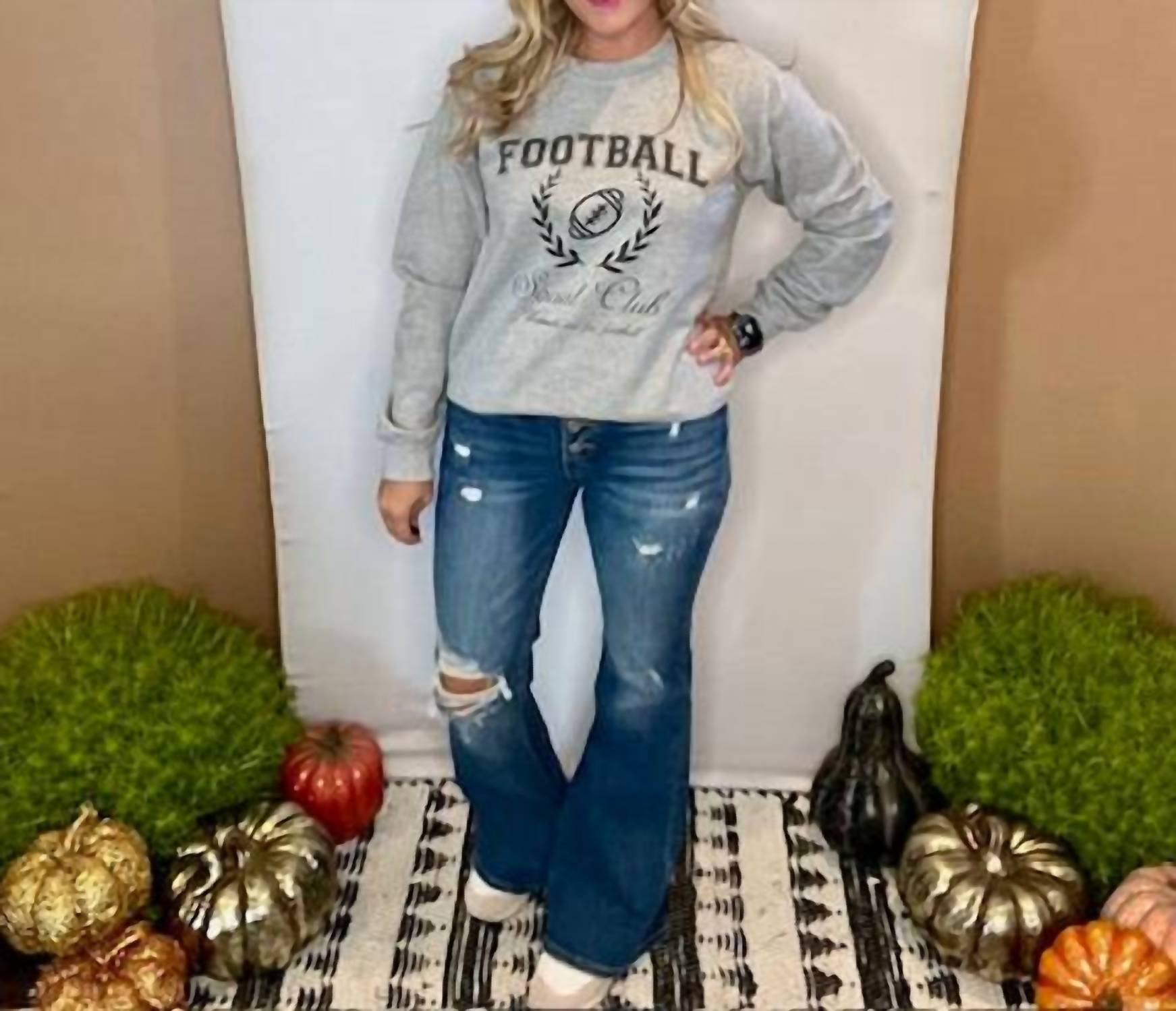 Risen - Mid Rise Button Down Flare Jeans