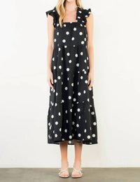 Thml - Amy Ruffle Sleeve Tiered Midi Dress