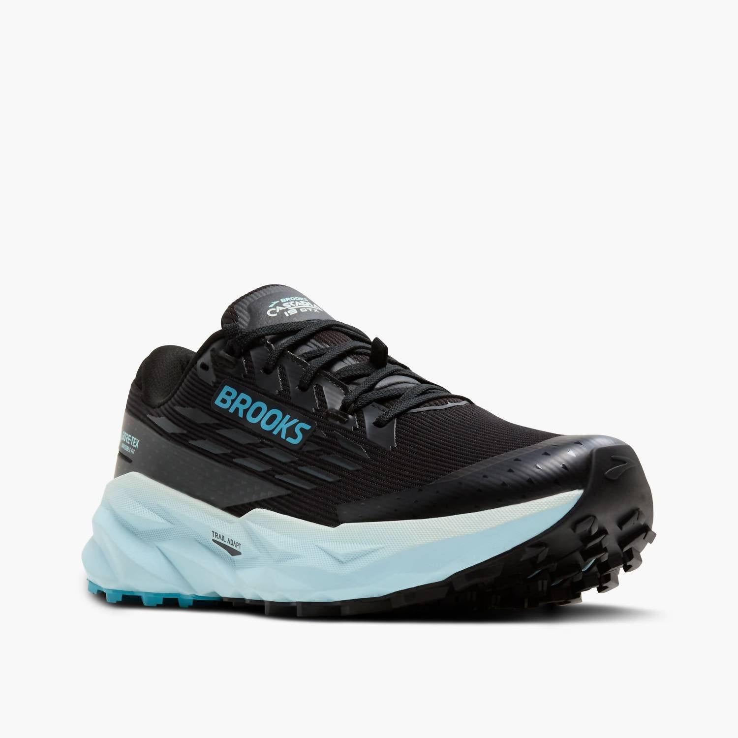 BROOKS Women's Cascadia 19 Gtx Running Shoes in black ebony blueflower - women's shoe