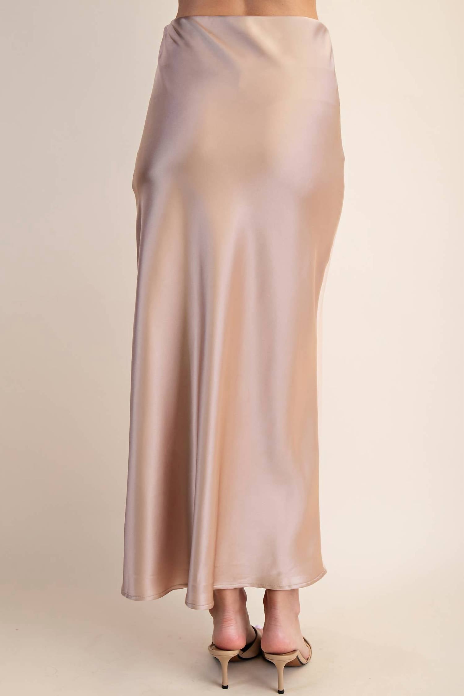 Glam - Satin Midi Skirt