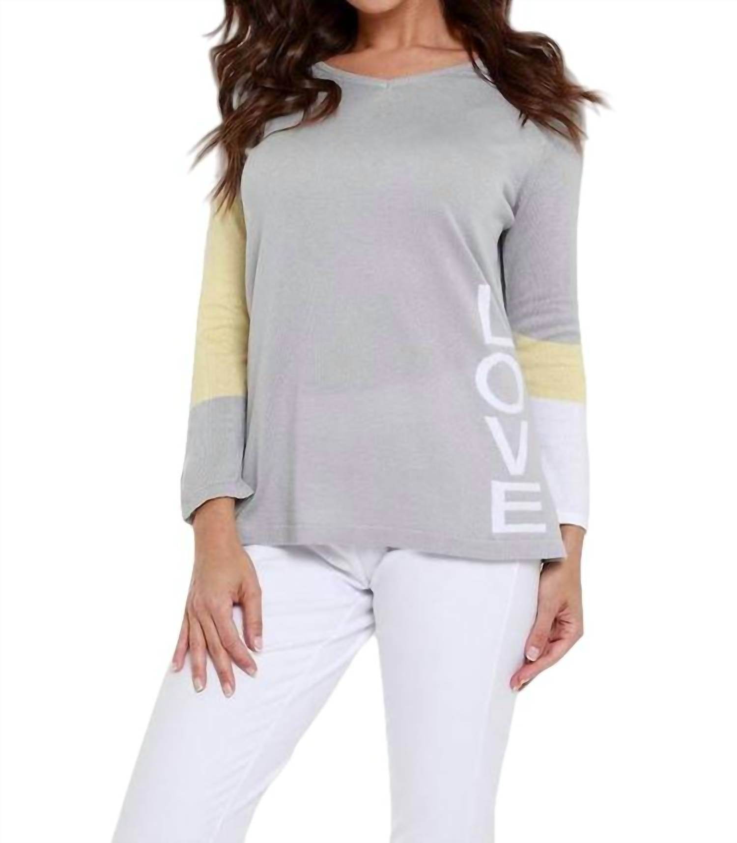 "LOVE ME" V-Neck Top