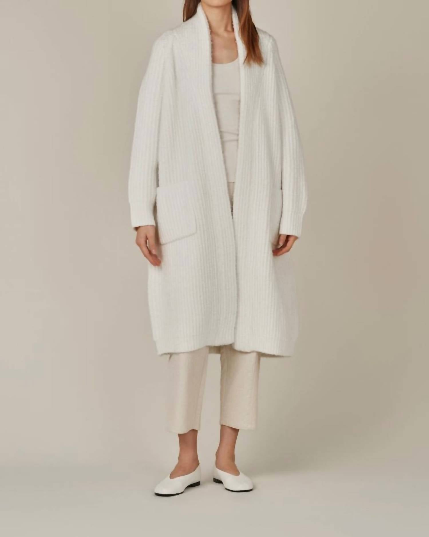 Grade & Gather - Long Shawl Collar Cardigan