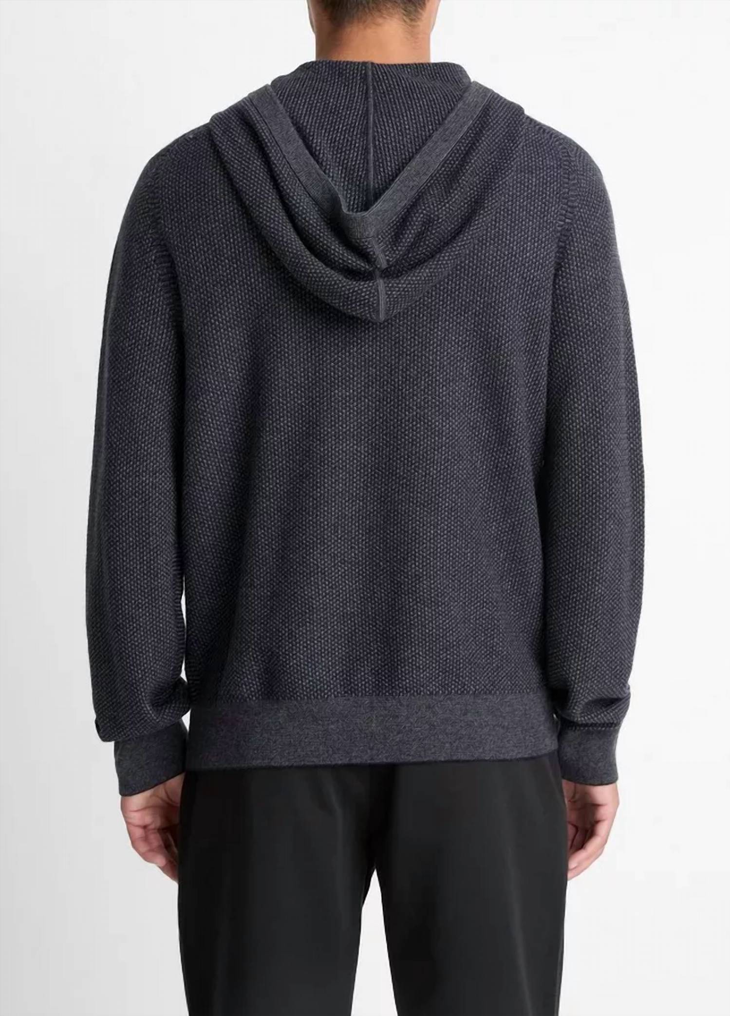 Vince - Geo Jacquard Long Sleeve Hoodie