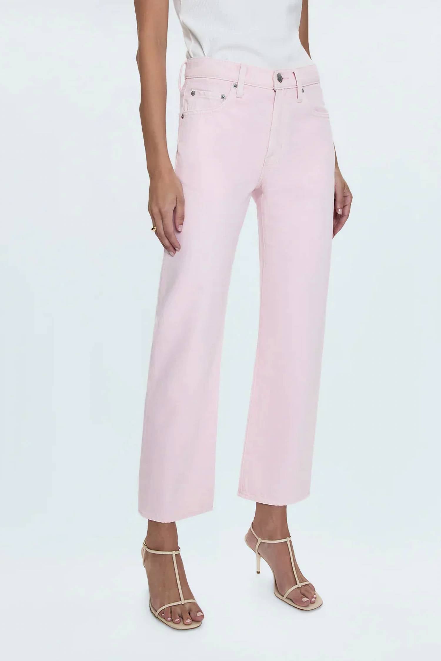 Pistola - Lexi Mid Rise Bowed Straight Jean