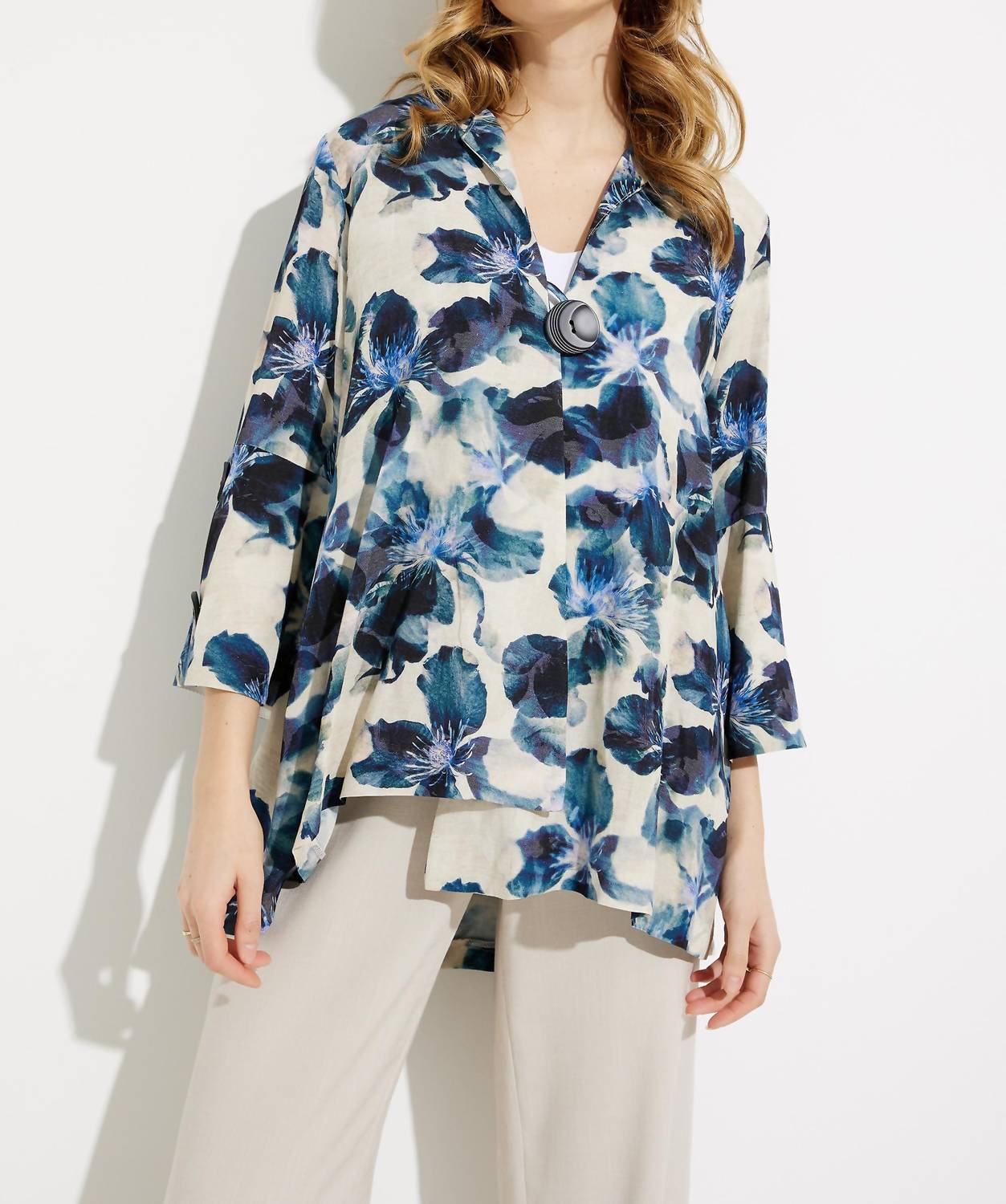 Joseph Ribkoff - Floral Linen Shirt