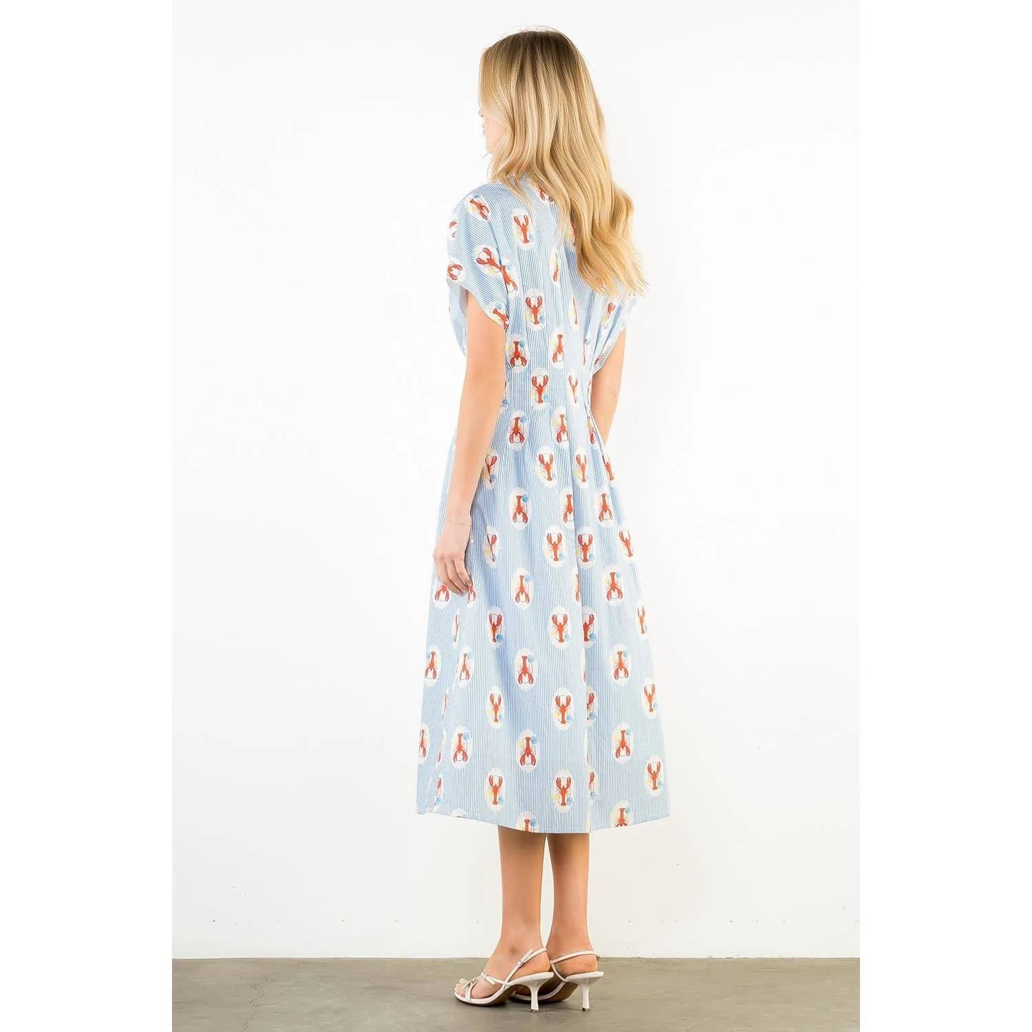 Thml - Lobster Stripe Midi Dress