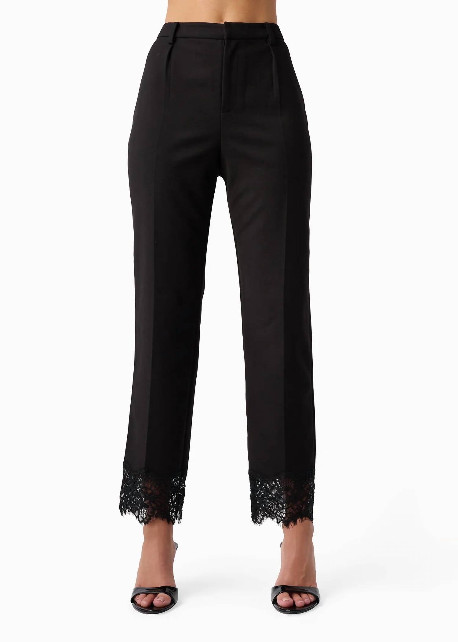 Cami NYC Cheyenne High Rise Cropped Pants in black - women's pants