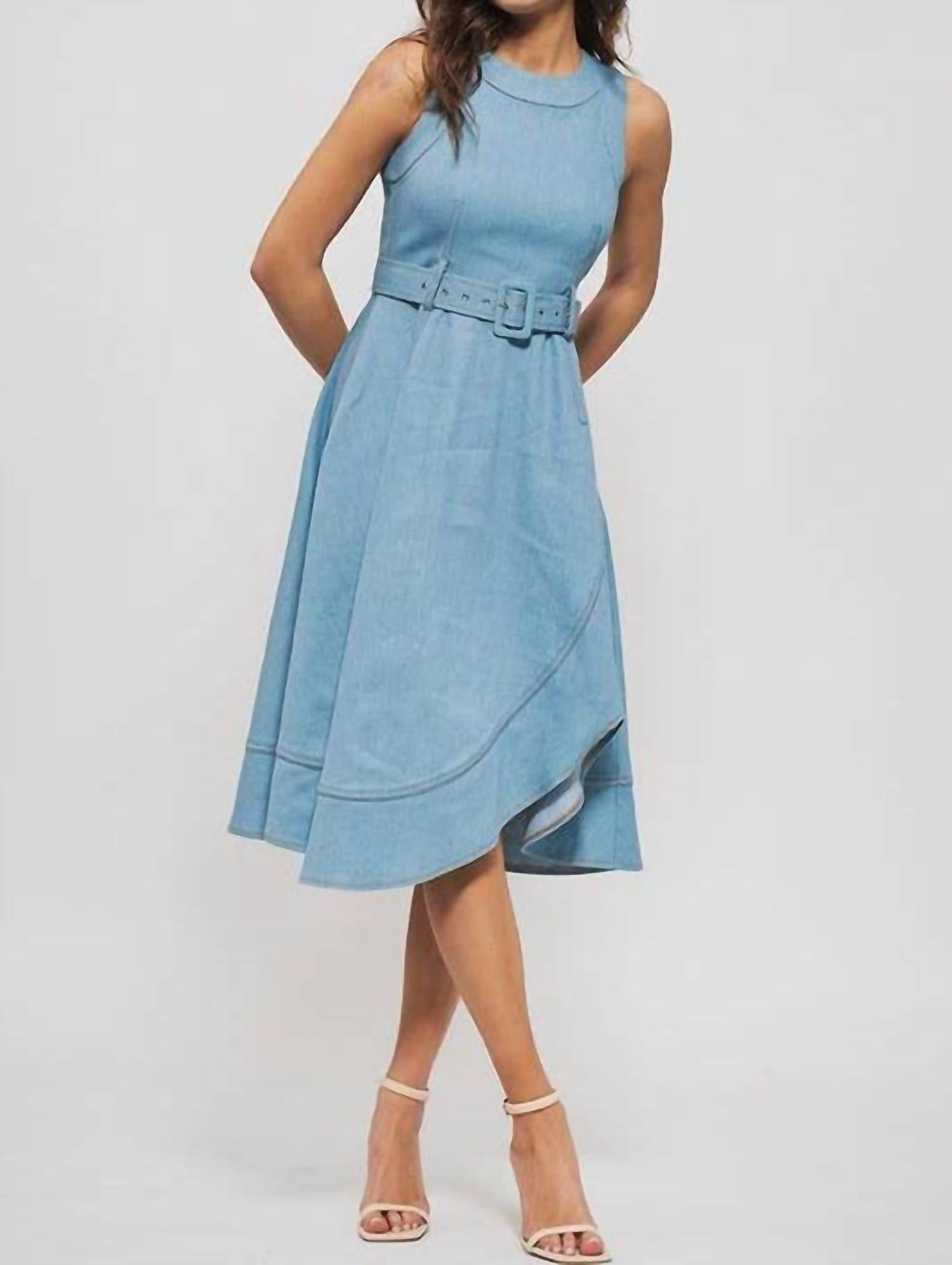 Urban Daizy - Fit And Flare Sleeveless Midi Dress