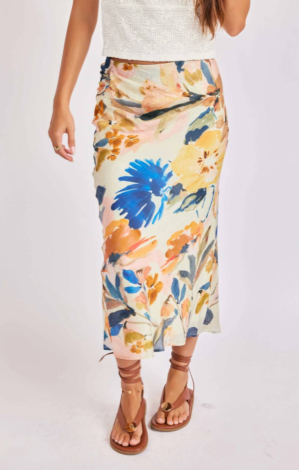 Sage The Label - Mangrove Floral Midi Skirt
