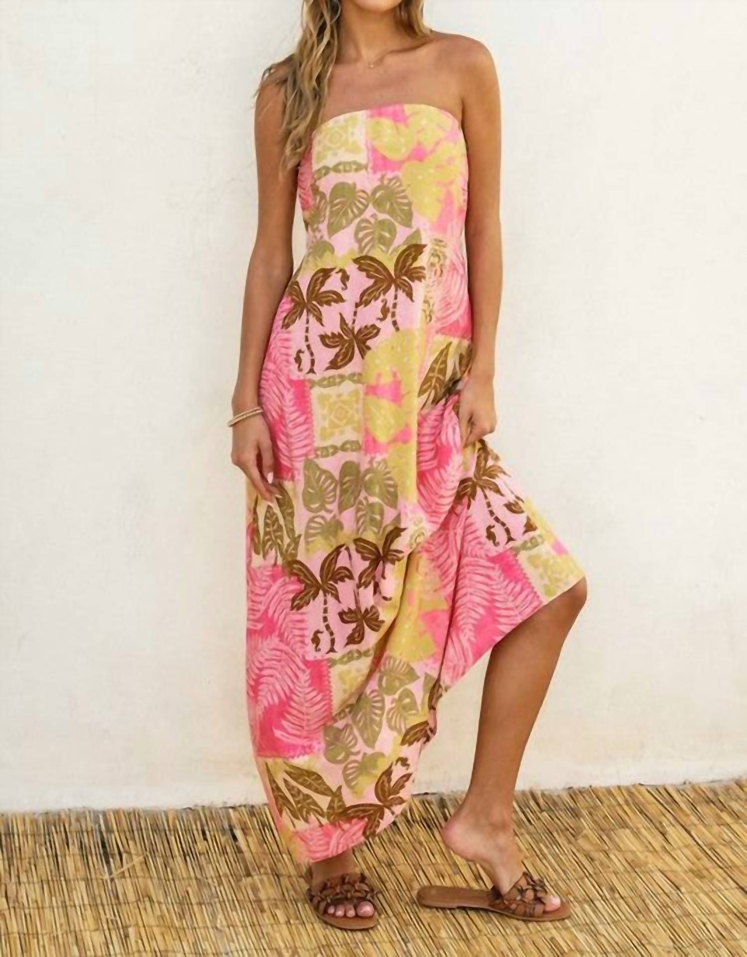 Vace - Island Breeze Strapless Tie Back Maxi Dress