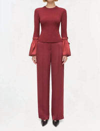 Simkhai - Agata Taffeta Knit Top
