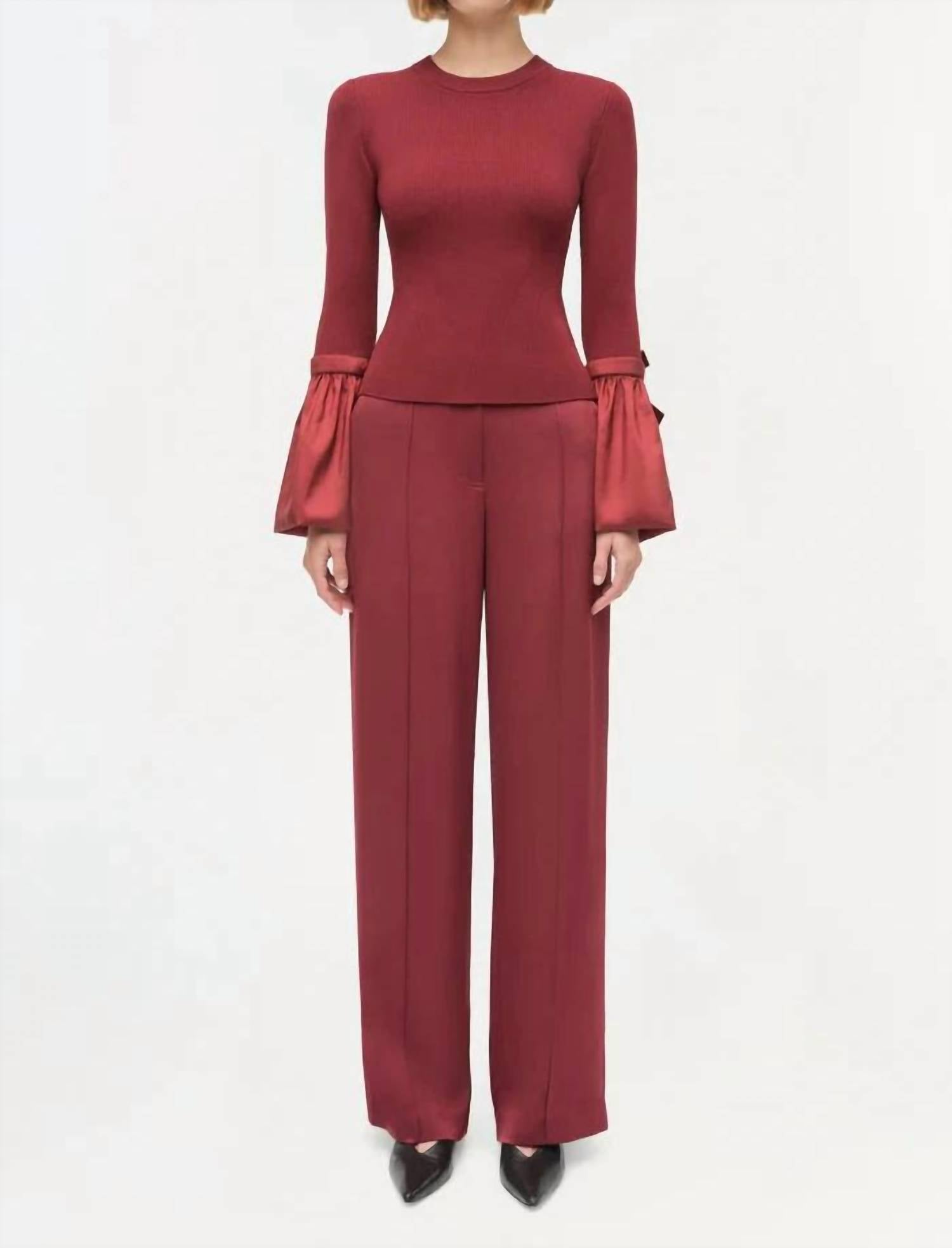 Simkhai - Agata Taffeta Knit Top