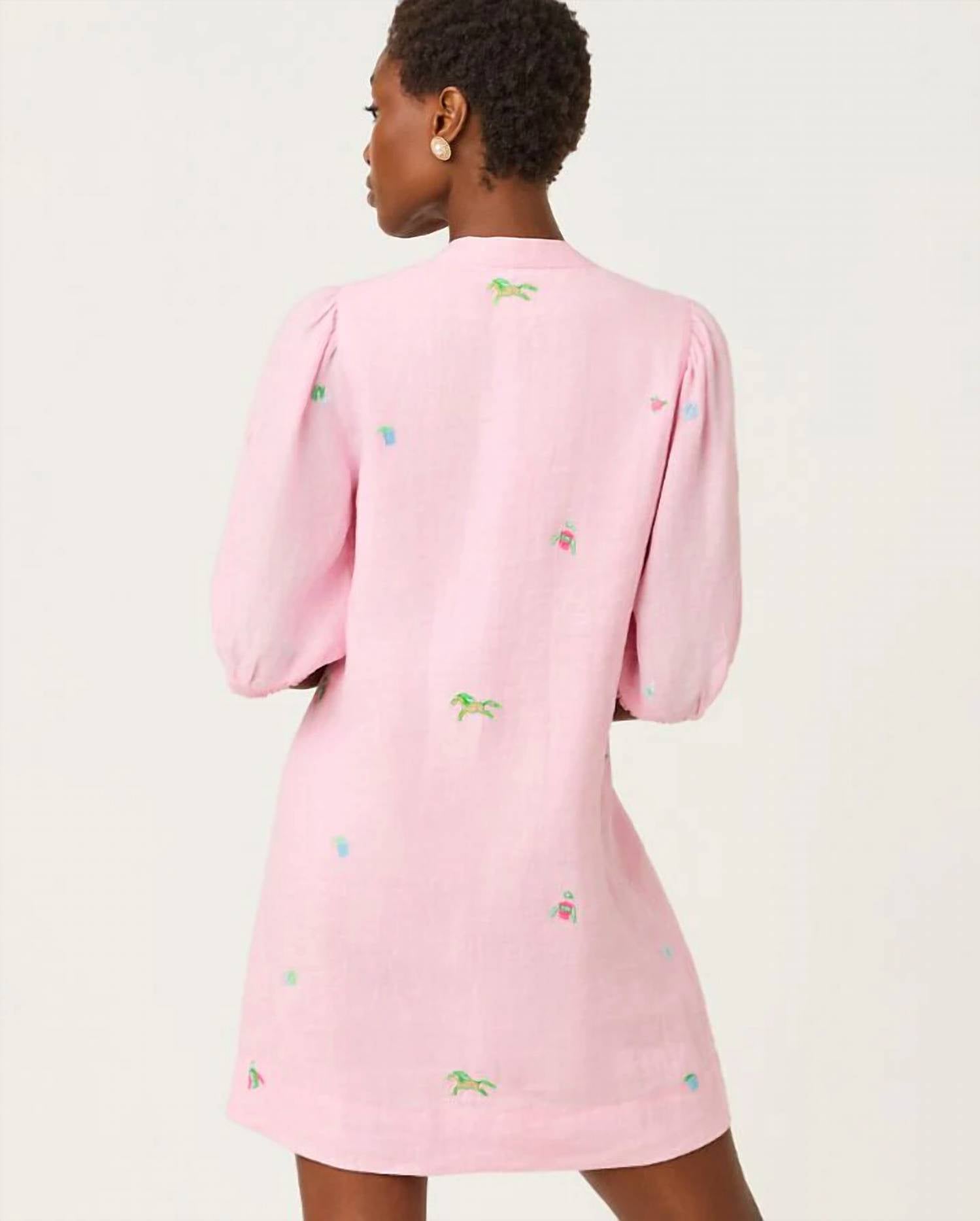 Lilly Pulitzer - MIALEIGH ELBOW SLEEVE LINEN DRESS