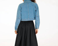 KERRI ROSENTHAL True Denim Jacket in blue - women's jacket - alternate view