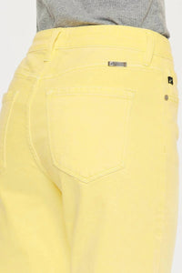 KanCan High Rise Straight Fit Jean in yellow - women's jeans - view 6