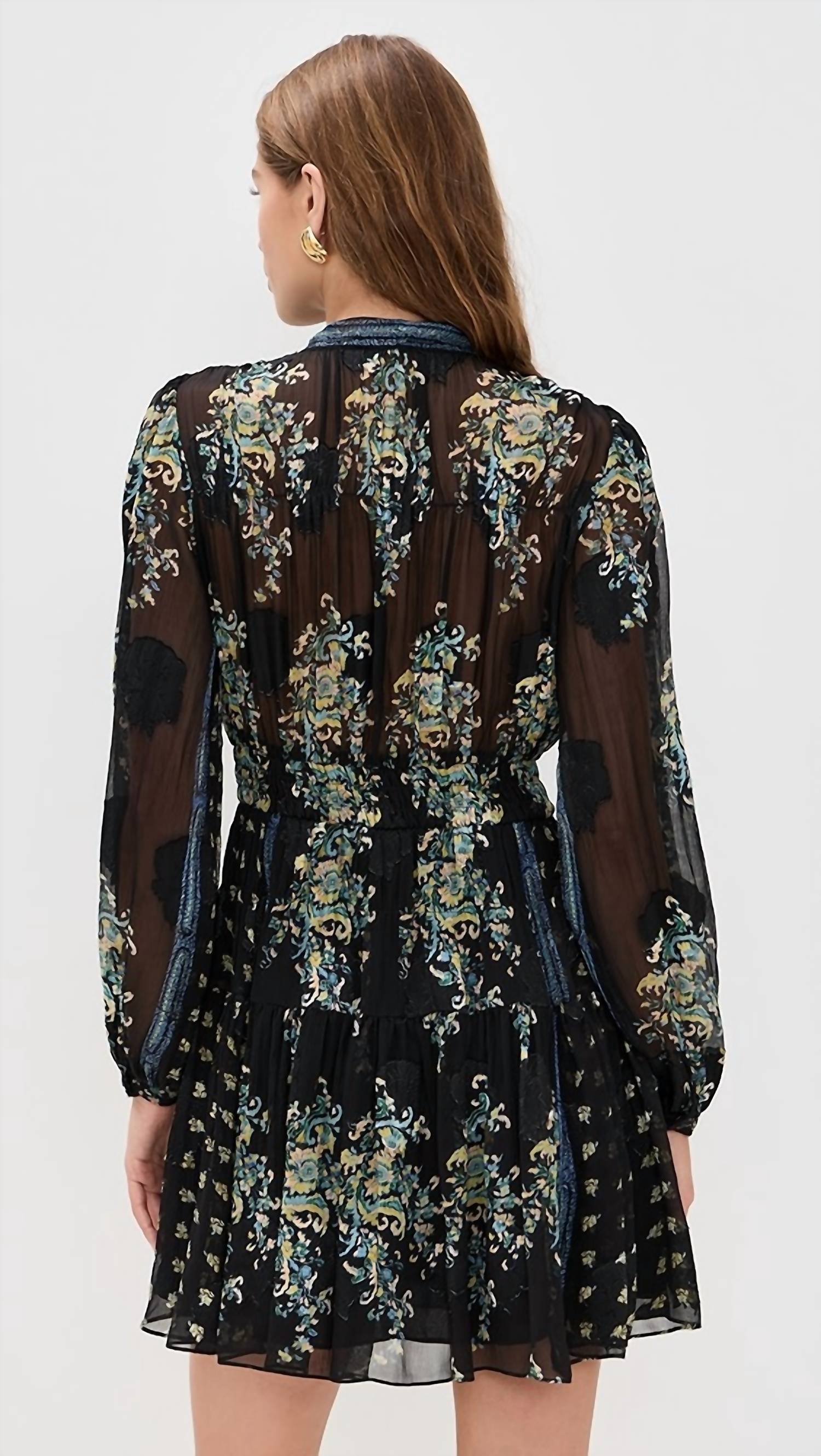 Ulla Johnson - Maris Necktie Long Sleeve Mini Dress