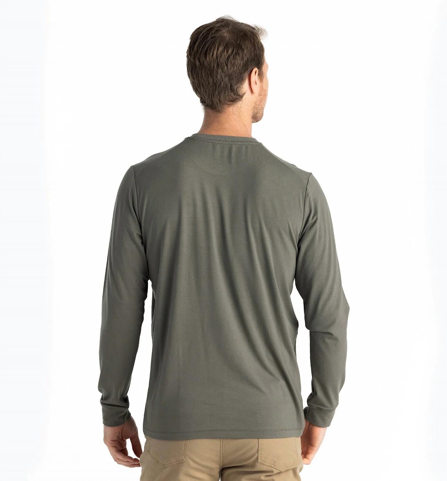 Free Fly - Long Sleeve Pocket Tee