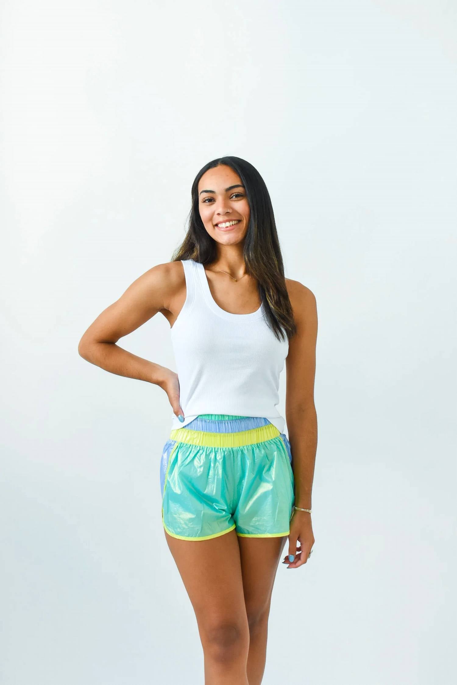 Karlie - Etro Runway Colorblock Active Shorts