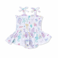 Angel Dear - Girls Smocked Bubble With Skirt