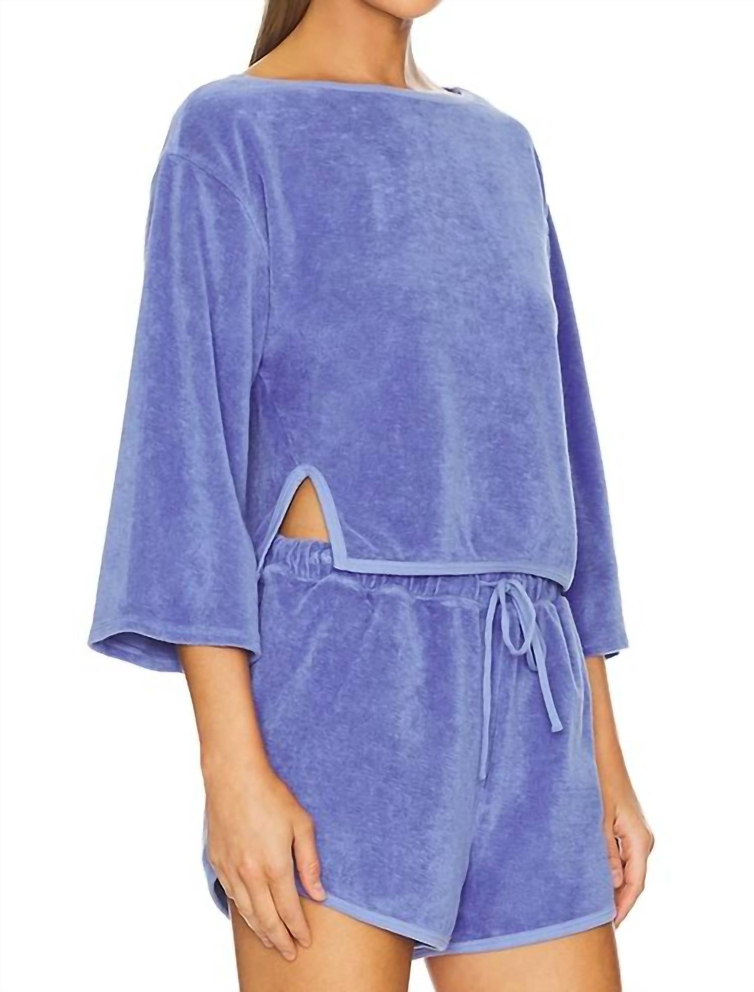Nation Ltd - Fallon Terrycloth Popover Top