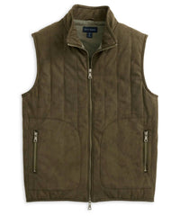 Scott Barber - Men's Faux Suede Puffer Vest