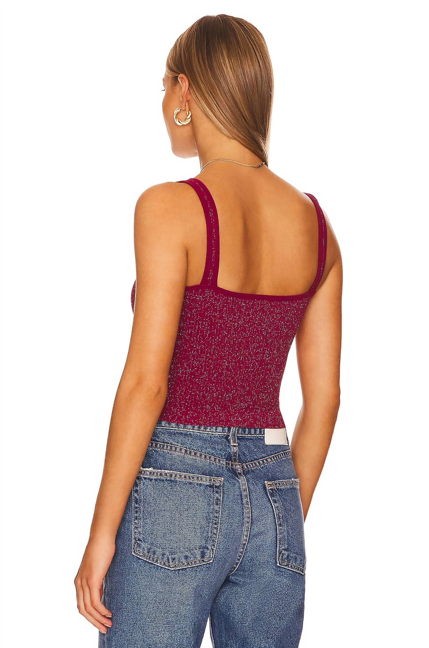 Free People - Lurex Solid Rib Top