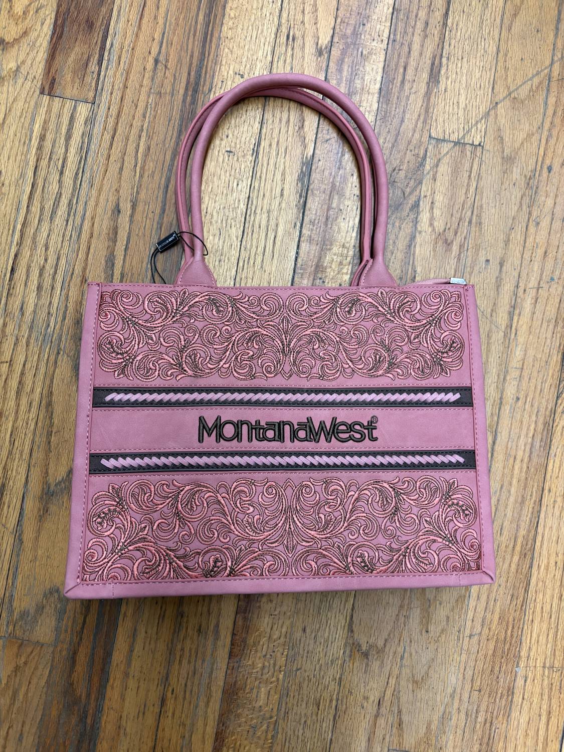 Montana West Embroidered collection concealed carry purse in pink - women's bag