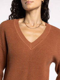 Thread & Supply Cornelia Sweater in rustic brown - women's sweater - view 4