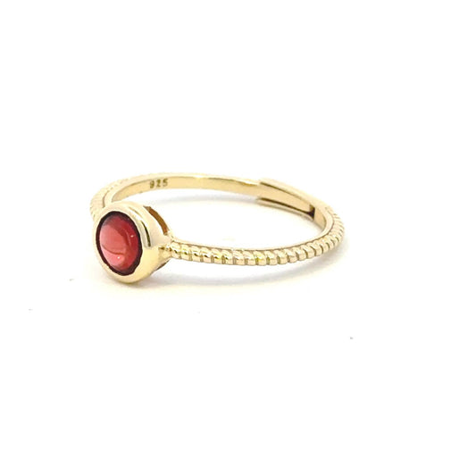 Aamiaa - Color Candy Collection Ring With 5mm Round Garnet