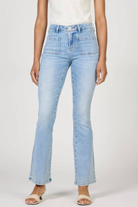 DEAR JOHN DENIM Jaxtyn Mid Rise Jeans in bluewood - women's jeans