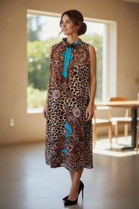 Diva Usa - Print Sleeveless Maxi Dress