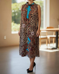 Diva Usa - Print Sleeveless Maxi Dress