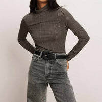 Veronica Beard - Nate Mock-neck Top