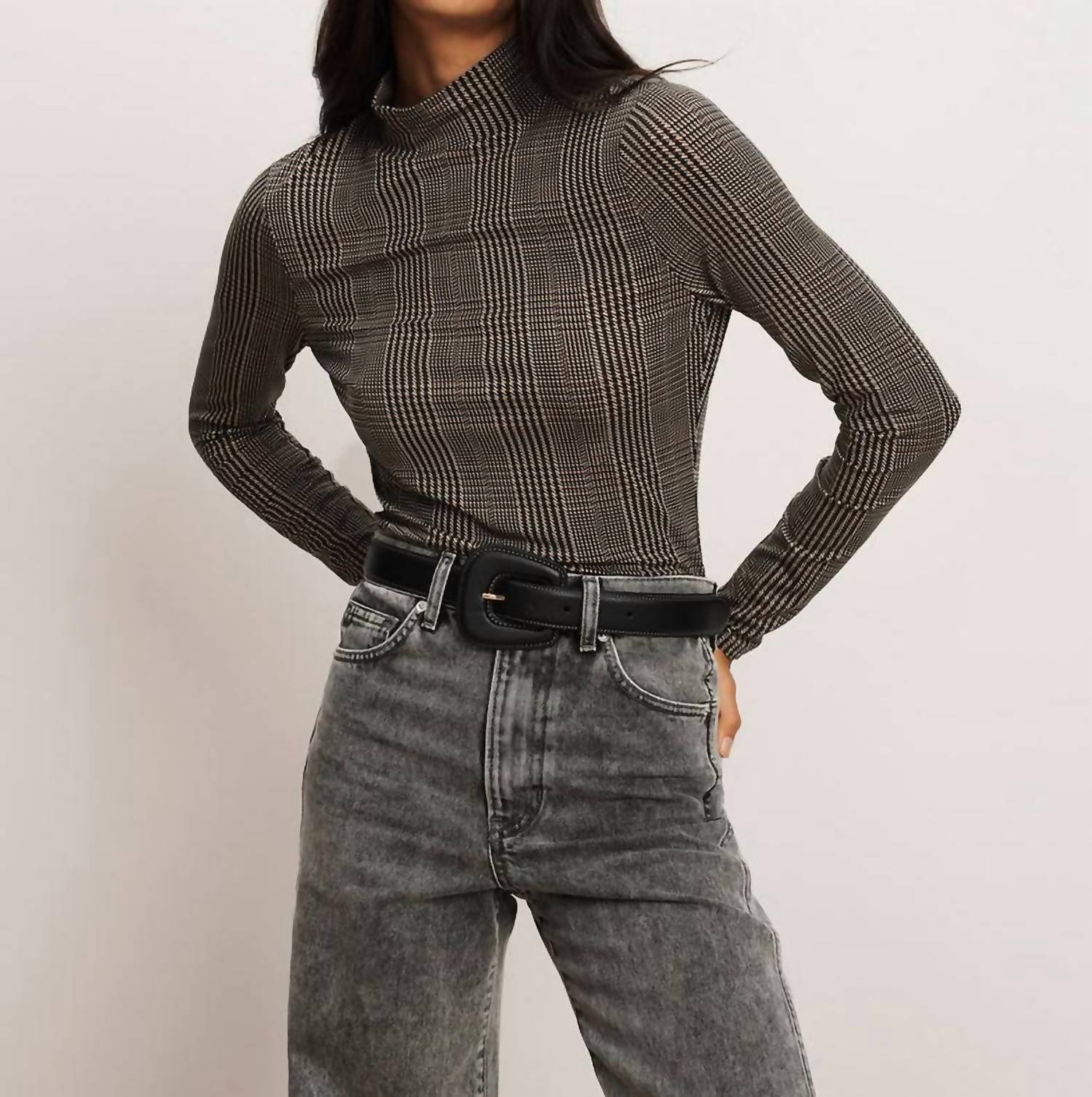 Veronica Beard - Nate Mock-neck Top