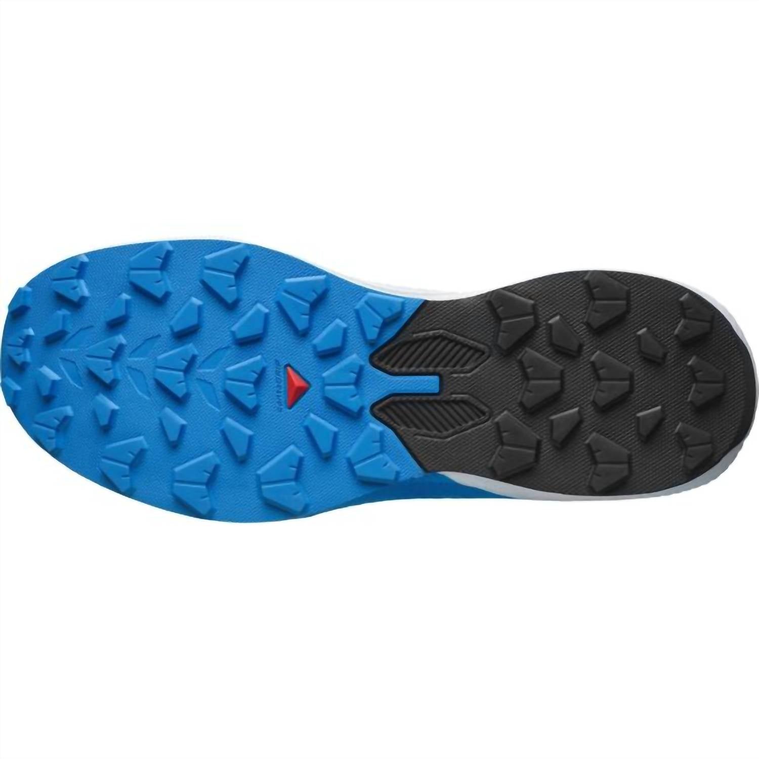 SALOMON Men's Pulsar Hiking Shoes in lunar rock white french blue - men's shoe - alternate view