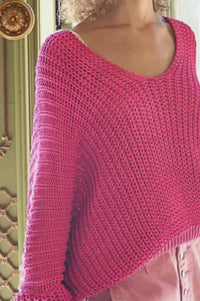 Pol - Dolman Long Sleeve Ribbed Sweater