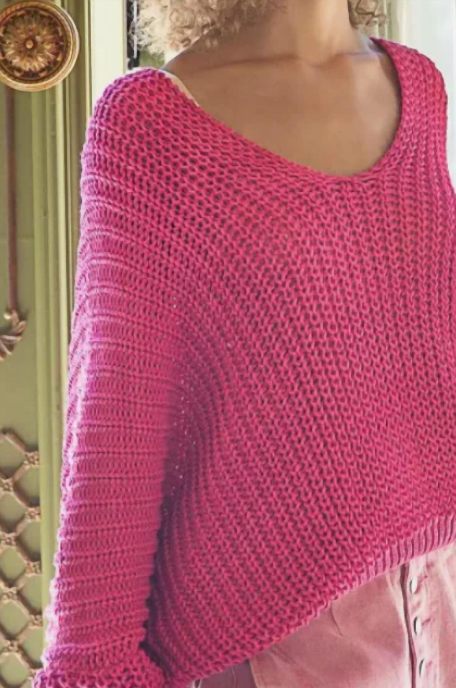 Pol - Dolman Long Sleeve Ribbed Sweater