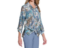 Multiples - Printed Crinkle Woven Shirt