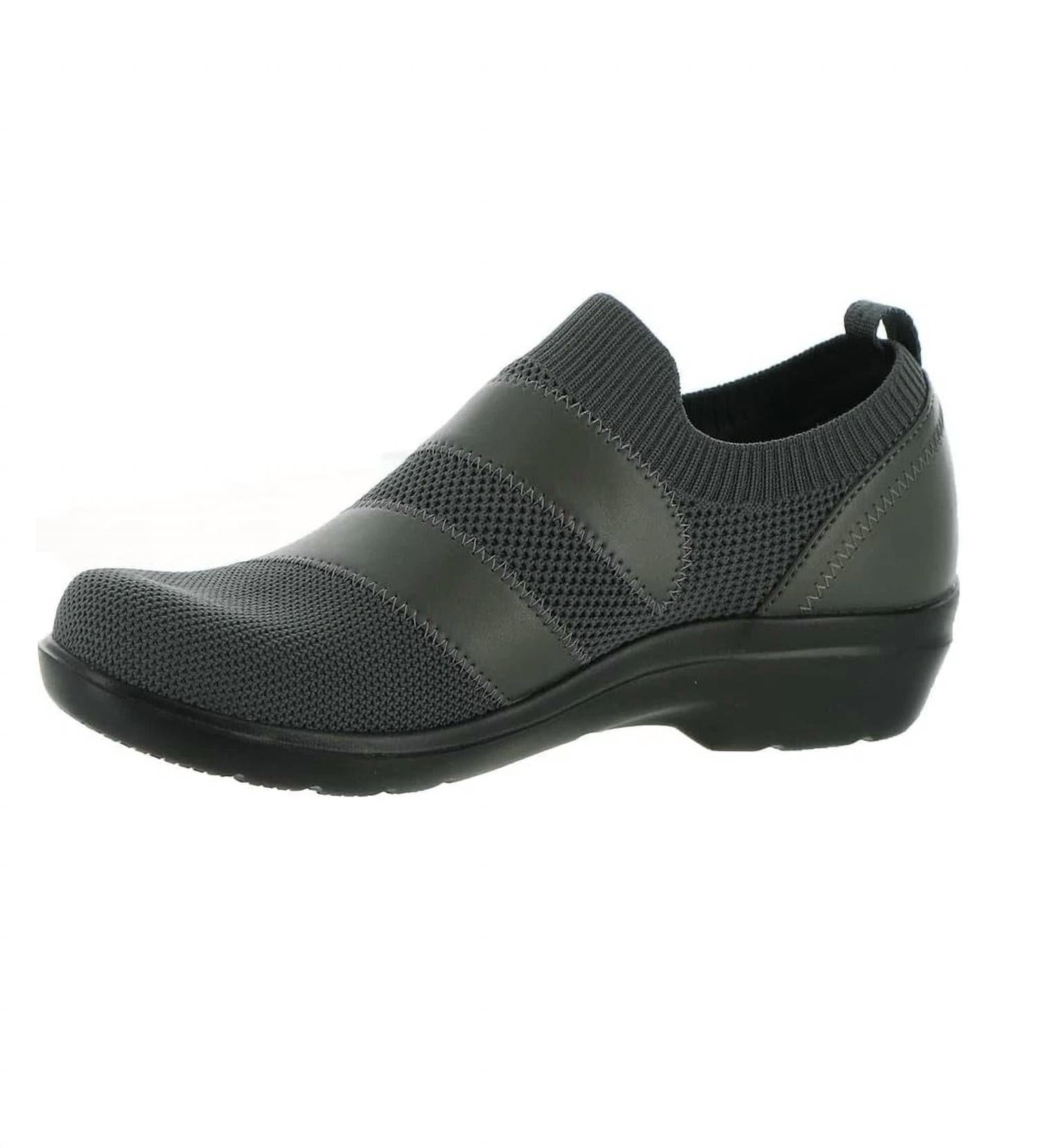 Clarks Women's Sashlyn Edge Loafer in dark grey combi - women's flats - detail view