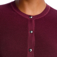 Rag & Bone Dina Short Sleeve Cardigan in prune - women's cardigan - view 4