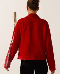 Alix Of Bohemia - Dylan Ruby Velvet Tunic Top