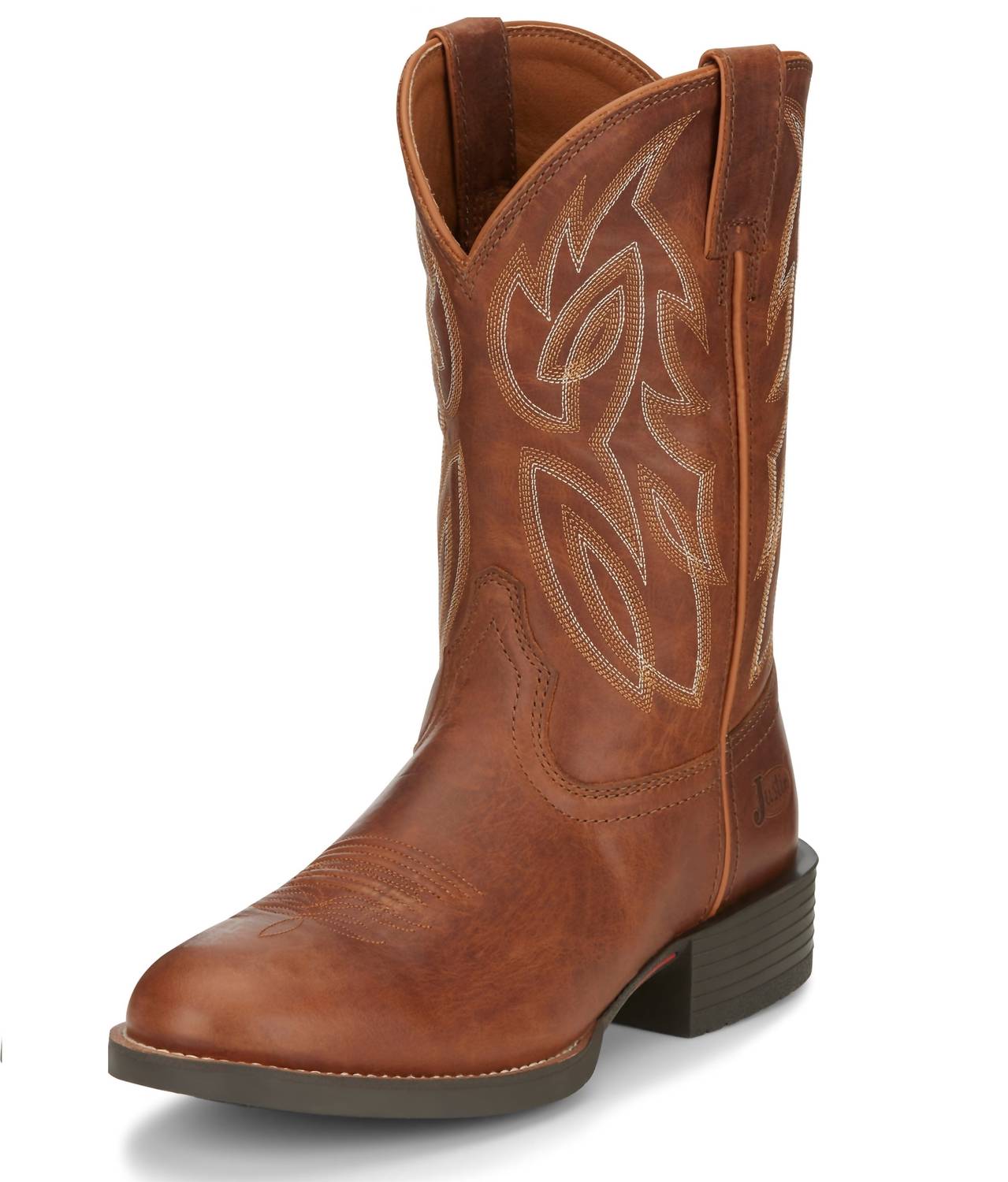 Justin - MEN'S RENDON BROWN WESTERN BOOTS - EE WIDTH