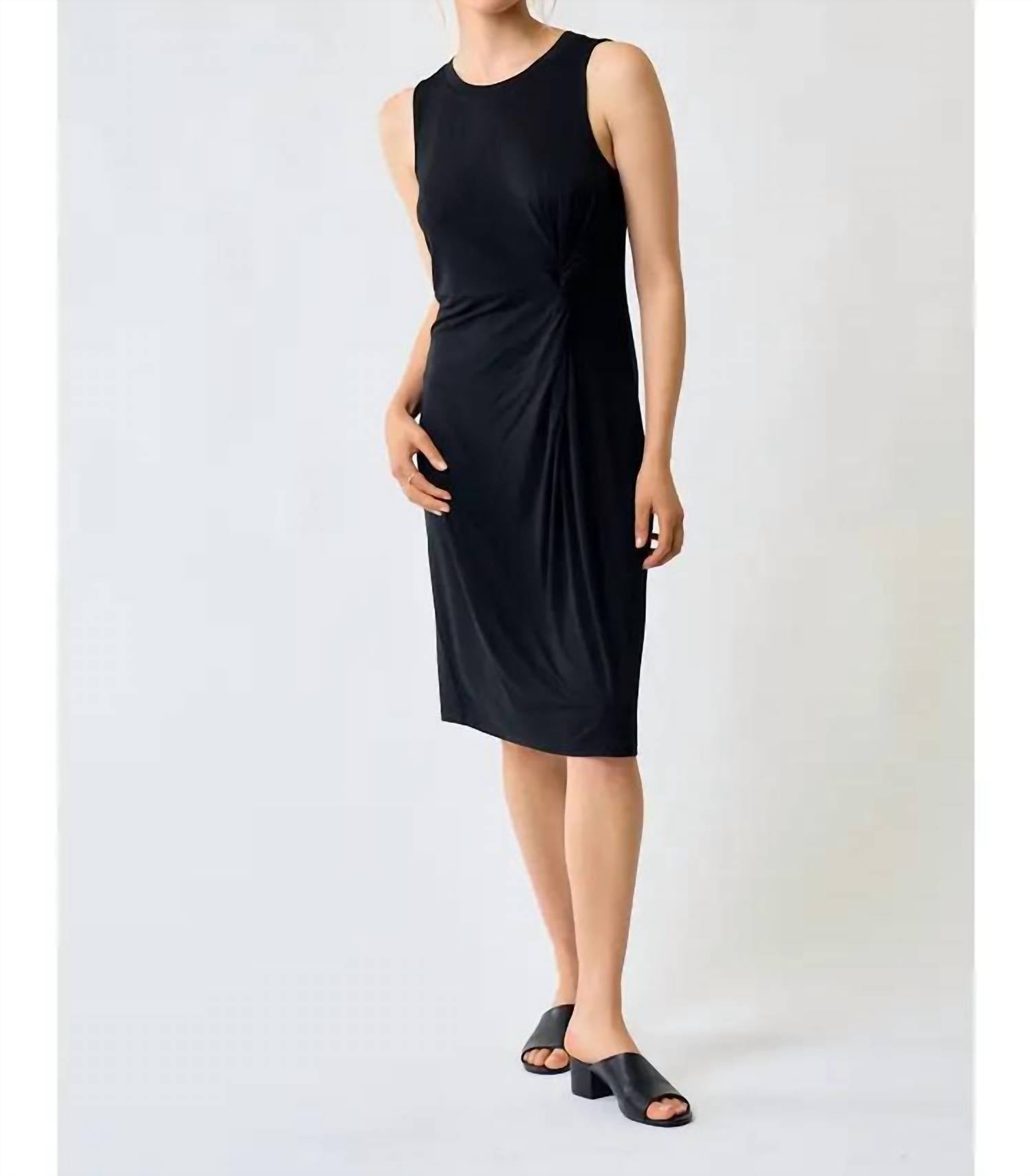 Doe And Rae - Front Twist Sleeveless Midi Dress