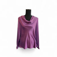 George W. Davies - Women's Satin Cowl Neck Top